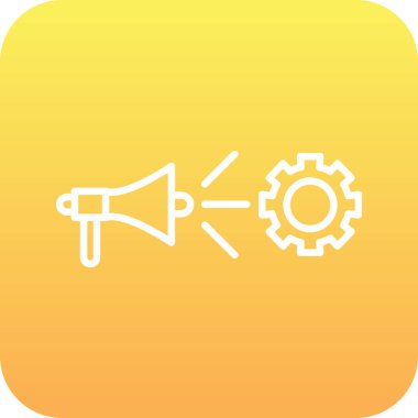 vektör ayarı simgesi, basit ve resimleme