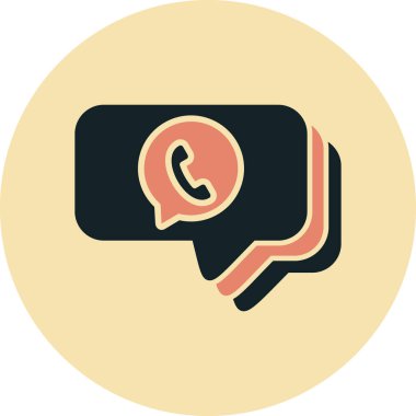 Sohbet mesajı vektör illüstrasyonu