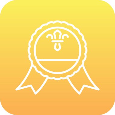 Bir yıldız simgesinin vektör illüstrasyonu