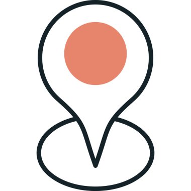 konum konumu simgesi ana hat biçiminde