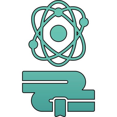 atom. Web simgesi basit illüstrasyon