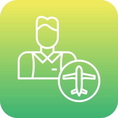 Havaalanı simgesinin vektör illüstrasyonu