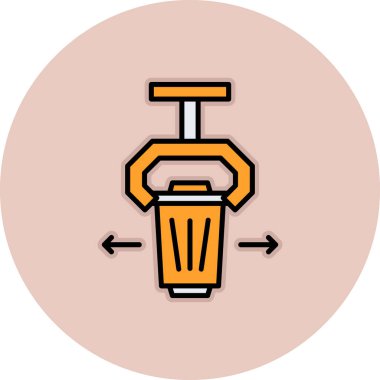 Bir bardak ve pipetle bira şişesinin vektör çizimi