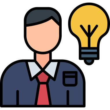 fikir simgesi, vektör illüstrasyonu