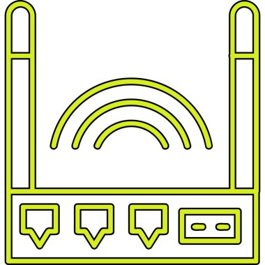 Radyo kontrol ikonu. vektör illüstrasyonu