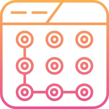 Takvim simgesi vektör illüstrasyonu