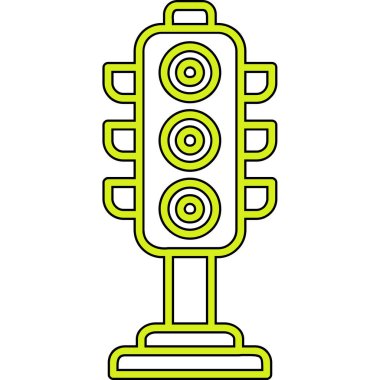 Noel feneri ikonu. Web için noel feneri vektör simgelerinin özet çizimi