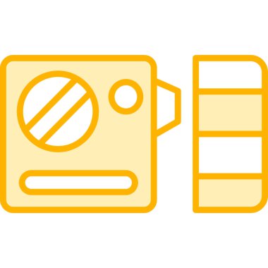 Kamera simgesi, vektör illüstrasyonu