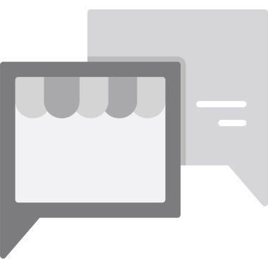 Sohbet simgesi vektör illüstrasyonu