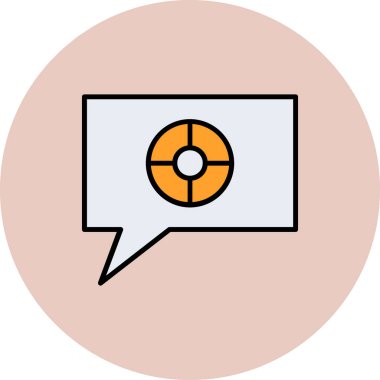 konuşma balonu simgesi, vektör illüstrasyonu