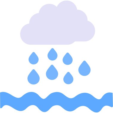 Hava durumu. Web simgesi basit illüstrasyon