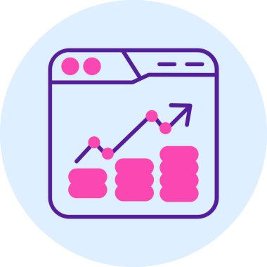 Modern simgenin vektör illüstrasyonu