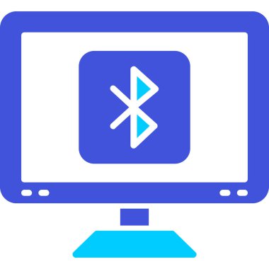 Bluetooth web simgesi, vektör çizim