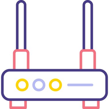 Yönlendirici. Web simgesi basit illüstrasyon
