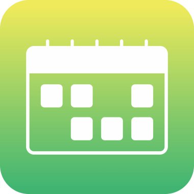 Güzel Takvim Kabartma Vektörü Simgesi