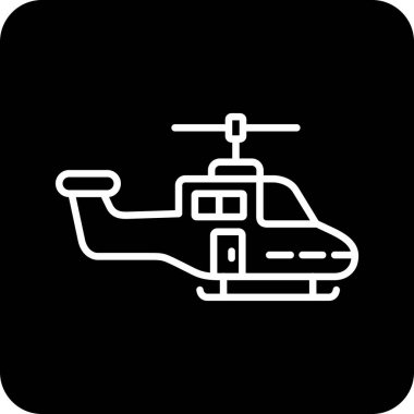 vektör helikopter simgesi