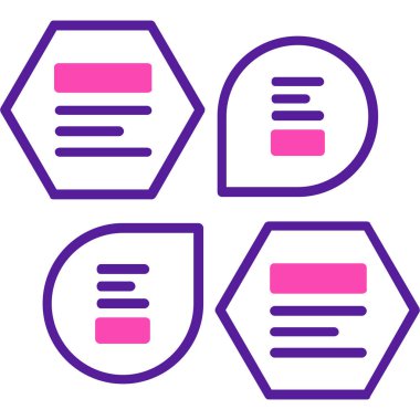 Belge modern simgesinin vektör illüstrasyonu