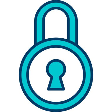 ikon vektör illüstrasyonunu kilitle