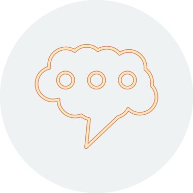 beyin modern vektör simgesi