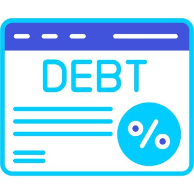 Bir kredi kartı simgesinin vektör çizimi