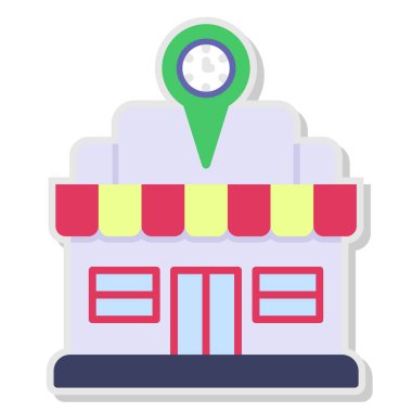 Konum pin vektör simgesi