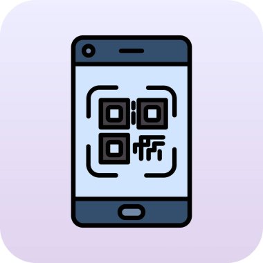 qr kod renk vektör illüstrasyonu