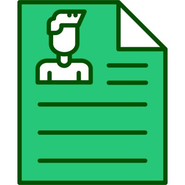 Belge. Web simgesi basit illüstrasyon