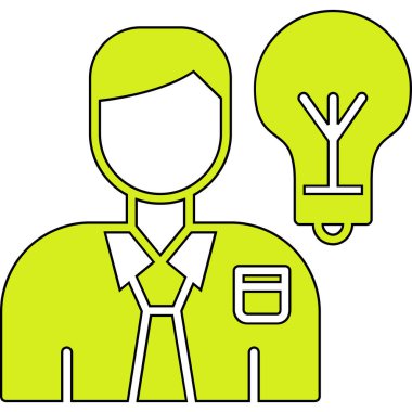 Ampul fikri taslak biçiminde yaratıcı simge