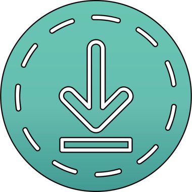 Modern simgenin vektör illüstrasyonu