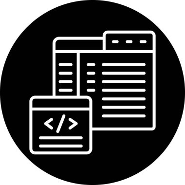 Web simgesi, vektör illüstrasyonu