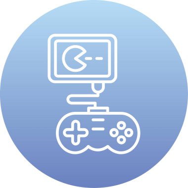 Oyun. Web simgesi basit illüstrasyon