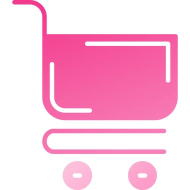 Trolley simgesi, vektör illüstrasyonu.