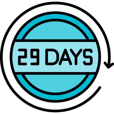 Geriye 23 gün kaldı. Geriye 23 gün kaldı. vektör grafik tasarımı