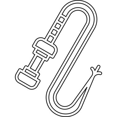 saksafon müzik aleti simge vektör çizim tasarım