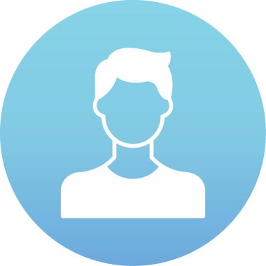 Adamım. Web simgesi basit illüstrasyon