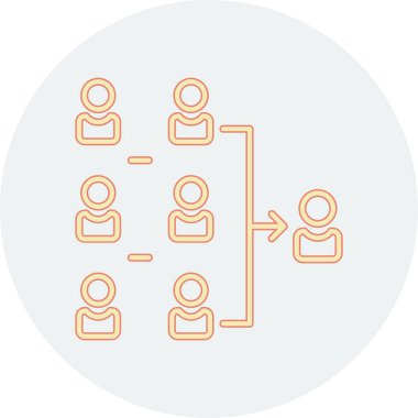 Sosyal medya ikonu. özet çizimi