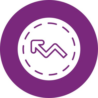 Bir ok çemberinin vektör simgesi