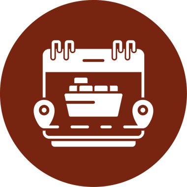 Gemi simgesi vektör illüstrasyonunu gezdir