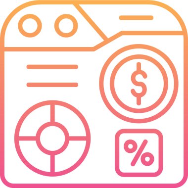 Bir kredi kartı simgesinin vektör çizimi