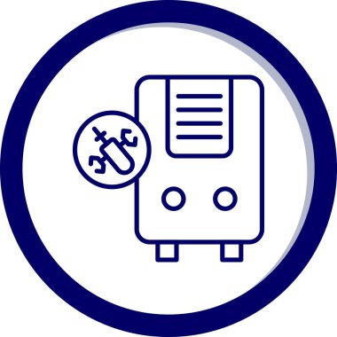 Robot simgesinin vektör illüstrasyonu