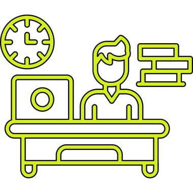 Hasta vektör illüstrasyon tasarımı olan doktor