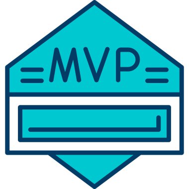 benzersiz rozet vektör çizgisi