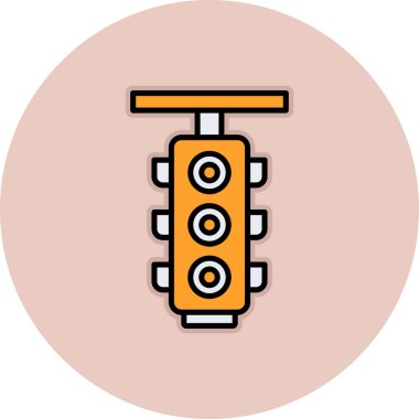 Modern simgenin vektör illüstrasyonu