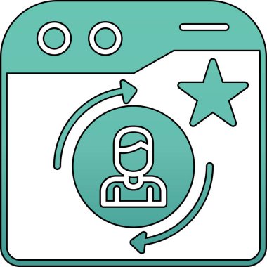 Bir yıldızlı akıllı telefonun vektör çizimi