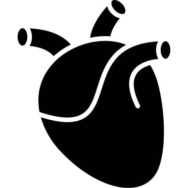 Bir kalp simgesinin vektör illüstrasyonu