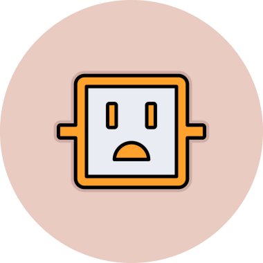 Pil. Web simgesi basit illüstrasyon