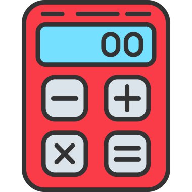 hesap makinesi simgesi vektör illüstrasyonu