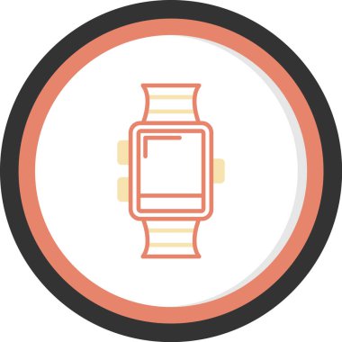 Kol saati modern simge vektör çizimi