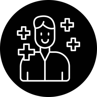 İnsan simgesinin vektör illüstrasyonu