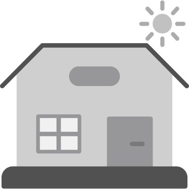 ev ikonu. Web için ev vektör simgelerinin basit illüstrasyonu